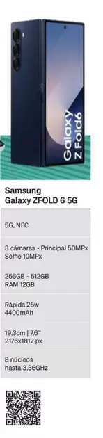 Oferta de Samsung - Galaxy Z Fold 6 5g en Phone House
