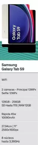 Oferta de Samsung - Galaxy Tab S9 en Phone House