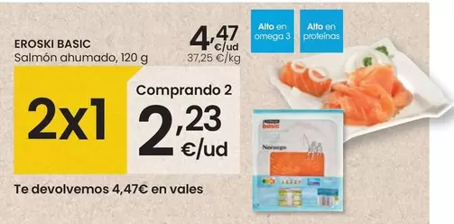 Oferta de Eroski - Salmon Ahumado por 4,47€ en Eroski