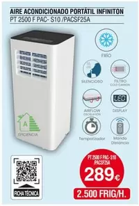 Oferta de Infiniton -  Aire Acondicionado Portátil por 289€ en Tien 21