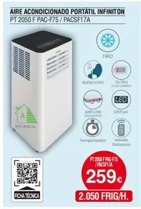 Oferta de Infiniton - Aire Acondicionado Portátil por 259€ en Tien 21