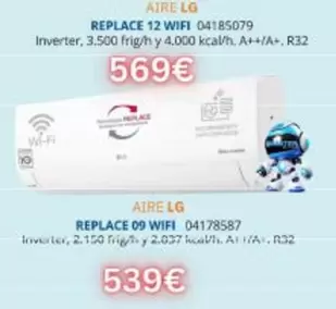 Oferta de LG - Replace 12 Wifi 04185079 por 539€ en Master Cadena