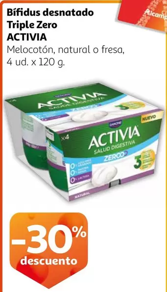 Oferta de Activia - Bífidus Desnatado Triple Zero en Alcampo