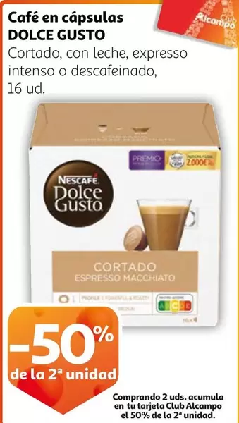 Oferta de Dolce Gusto - Café En Cápsulas en Alcampo