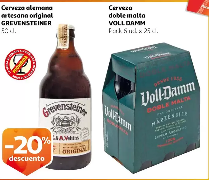 Oferta de Grevensteiner - Cerveza Alemana Artesana Original en Alcampo