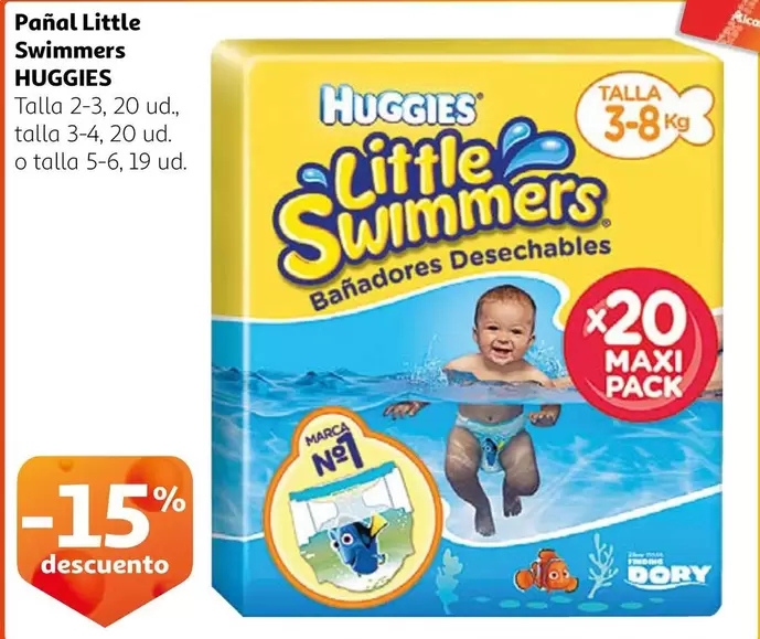 Oferta de Huggies - Pañal Little Swimmers en Alcampo