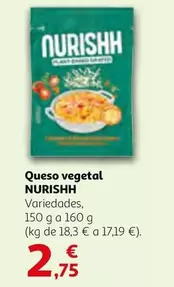 Oferta de Nurishh - Queso Vegetal por 2,75€ en Alcampo