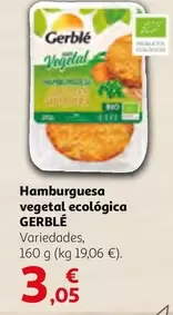 Oferta de Gerblé -  hamburguesa vegetal ecológica por 3,05€ en Alcampo