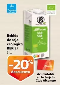 Oferta de Berief - Bebida De Soja Ecologica en Alcampo