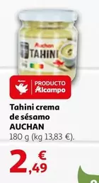 Oferta de Auchan - Tahini Crema De Sésamo por 2,49€ en Alcampo