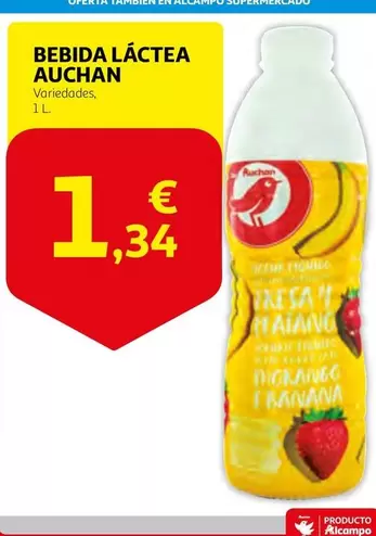 Oferta de Auchan - Bebida Lactea por 1,34€ en Alcampo