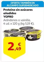Oferta de YoPRO - Proteína Sin Azúcares Añadidos por 2,49€ en Alcampo