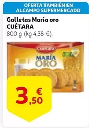 Oferta de Cuétara - Galletas Maria Oro por 3,5€ en Alcampo