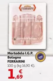 Oferta de Ferrarini - Mortadela I.G.P. Bologna por 1,69€ en Alcampo