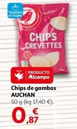 Oferta de Auchan - Chips De Gambas por 0,87€ en Alcampo