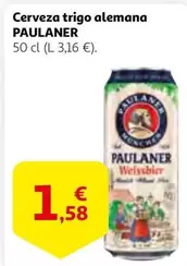 Oferta de Paulaner - Cerveza Trigo Alemana por 1,58€ en Alcampo