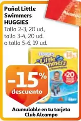Oferta de Huggies - Pañal Little Swimmers en Alcampo
