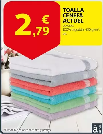 Oferta de Actuel - Toalla Cenefa por 2,79€ en Alcampo