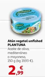 Oferta de Atun Vegetal Unfished por 2,99€ en Alcampo
