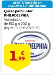 Oferta de Alcampo - Queso Para Untar por 1,99€ en Alcampo