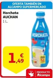Oferta de Auchan - Horchata por 1,49€ en Alcampo