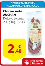 Oferta de Auchan - Chorizo Sarta por 2,48€ en Alcampo