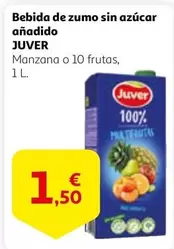 Oferta de Juver - Bebida De Zumo Sin Azucar Anadido por 1,5€ en Alcampo