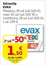 Oferta de Evax - Salvaslip por 2,99€ en Alcampo