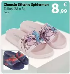 Oferta de Stitch - Chancla Stitch O Spiderman por 8,99€ en Alcampo
