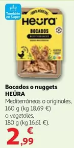 Oferta de Heura - Bocados O Nuggets por 2,99€ en Alcampo