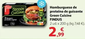 Oferta de Findus - Hamburguesa De Proteína De Guisante Green Cuisine por 2,99€ en Alcampo