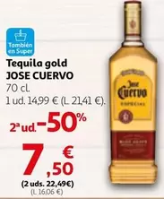 Oferta de Jose Cuervo - Tequila Gold por 14,99€ en Alcampo