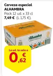 Oferta de Alhambra - Cerveza Especial por 0,62€ en Alcampo