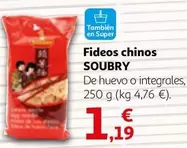 Oferta de Soubry - Fideos Chinos por 1,19€ en Alcampo