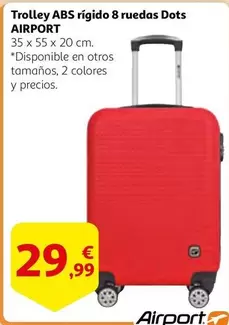 Oferta de ABS - Trolley  Rigido 8 Ruedas Dots por 29,99€ en Alcampo