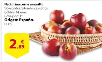 Oferta de Origen - Nectarina Carne Amarilla por 2,89€ en Alcampo