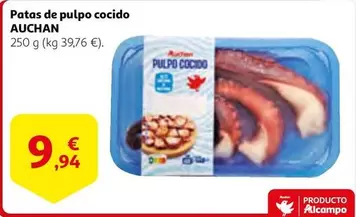 Oferta de Auchan - Patas De Pulpo Cocido por 9,94€ en Alcampo