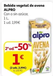 Oferta de Alpro - Bebida Vegetal De Avena por 1,99€ en Alcampo