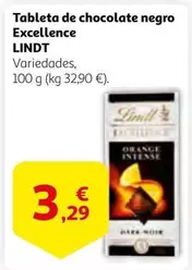 Oferta de Lindt - Tableta De Chocolate Negro Excellence por 3,29€ en Alcampo
