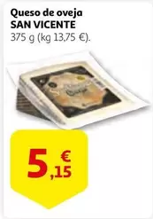 Oferta de San Vicente - Queso De Oveja por 5,15€ en Alcampo