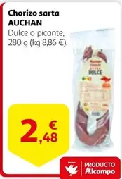 Oferta de Auchan - Chorizo Sarta por 2,48€ en Alcampo