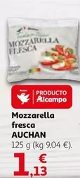 Oferta de Auchan - Mozzarella Fresca por 1,13€ en Alcampo