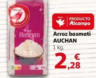 Oferta de Auchan - Arroz Basmati por 2,28€ en Alcampo