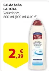 Oferta de La Toja - Gel De Bano por 2,39€ en Alcampo