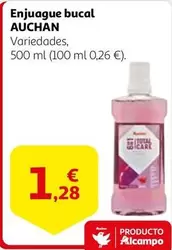 Oferta de Auchan - Enjuague Bucal por 1,28€ en Alcampo