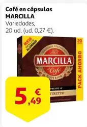 Oferta de Marcilla - Café En Cápsulas por 5,49€ en Alcampo