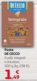 Oferta de De cecco - Pasta por 1,49€ en Alcampo