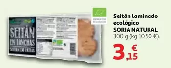 Oferta de Soria Natural - Seitan Laminado Ecologico por 3,15€ en Alcampo