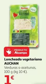 Oferta de Auchan - Loncheado Vegetariano por 1€ en Alcampo