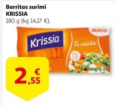 Oferta de Krissia - Barritas Surimi por 2,55€ en Alcampo